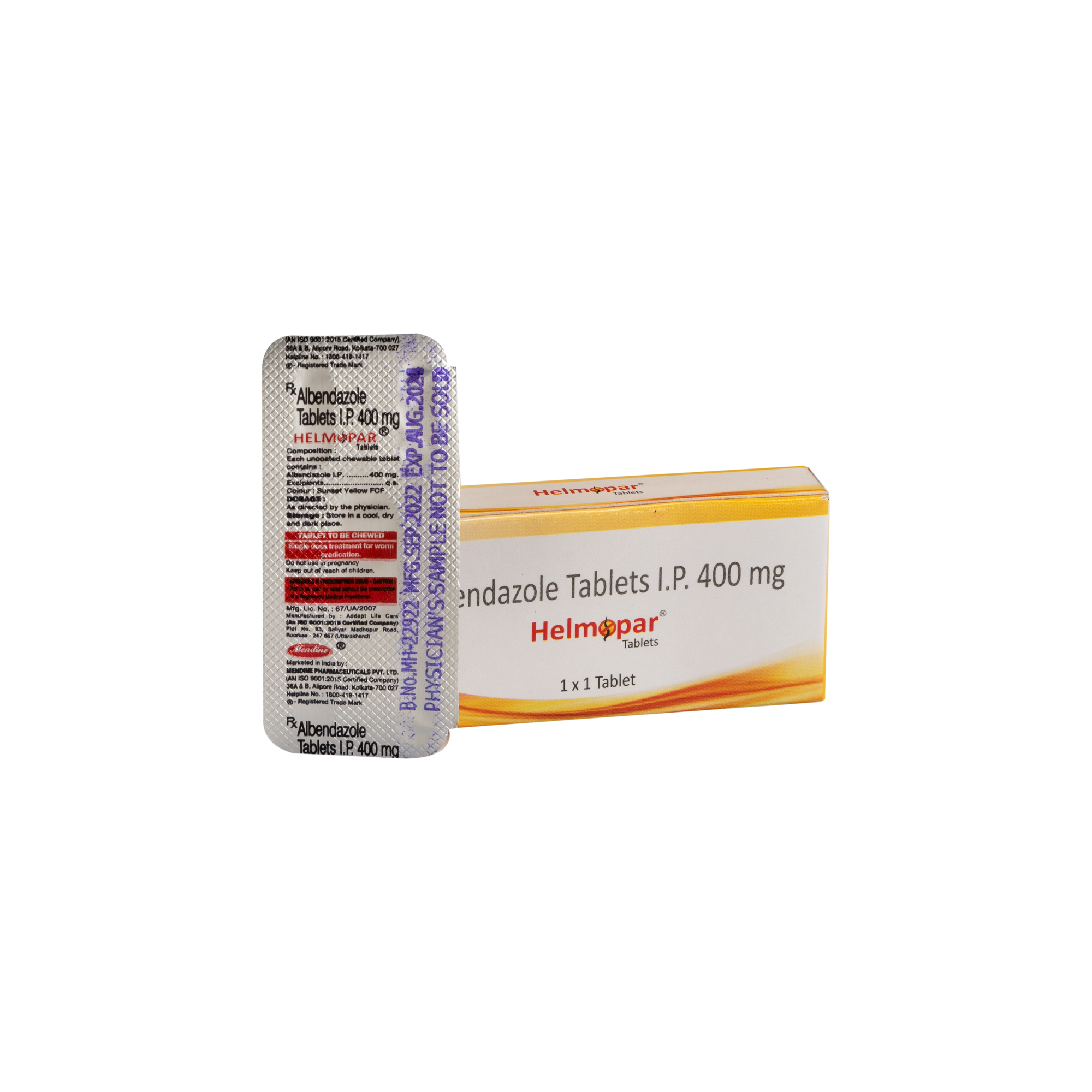 Helmopar Albendazole Tablet